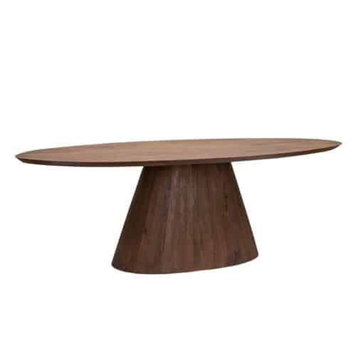 Tower Living eettafel Premana ovaal 240x120x77 cm bruin mangohout