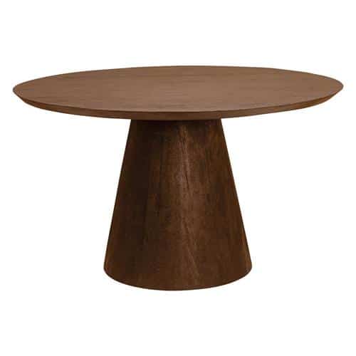 Tower Living eettafel Premana rond 130x130x77 cm bruin mangohout