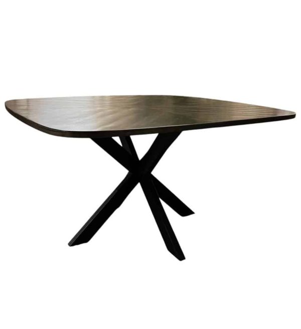 Tower Living eettafel Silvi vierkant 130x130x78 cm olijfbruin mangohout