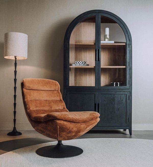 Tower Living fauteuil Marano draaibaar cognac