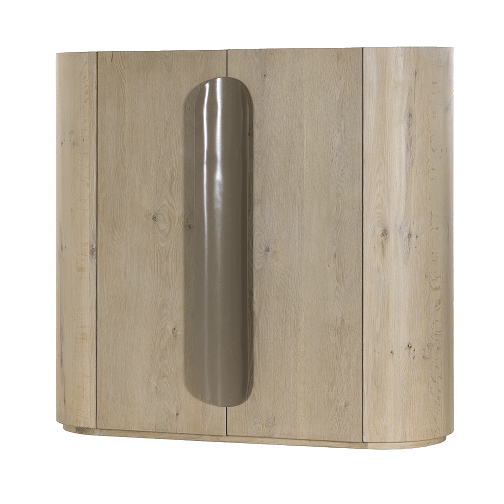 Tower Living opbergkast Allure 150x50x140 cm white wash eiken