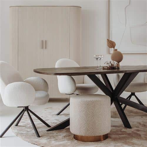 Tower Living opbergkast Corbetta 145x45x180 cm mangohout stone finish