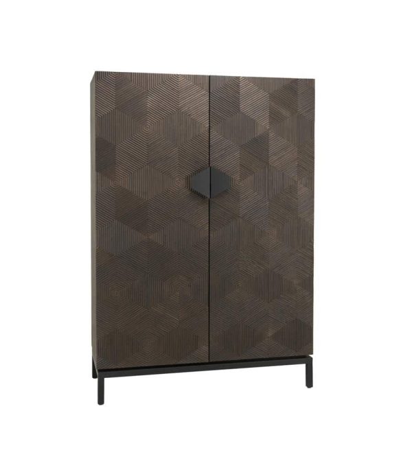 Tower Living opbergkast San Marino 110x45x160 cm eiken