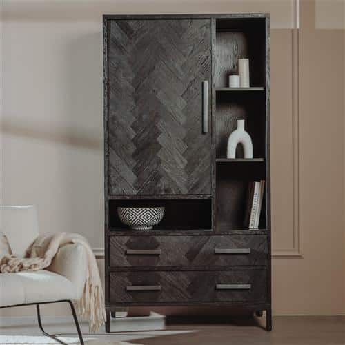 Tower Living opbergkast Ziano 100x45x190 cm eiken