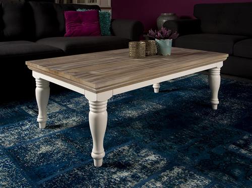 Tower Living salontafel Fleur ronde poot 130x75x45 cm grenen