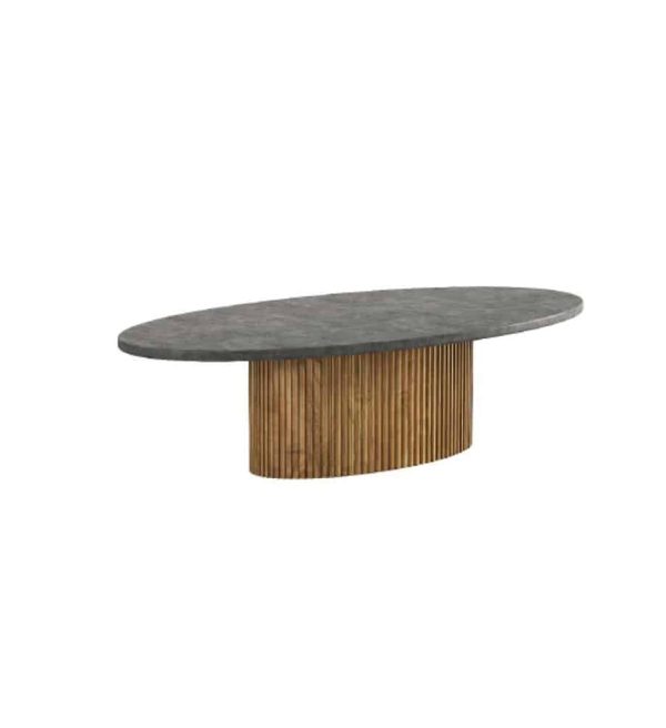 Tower Living salontafel Palazzo ovaal 130x75x40 cm teak