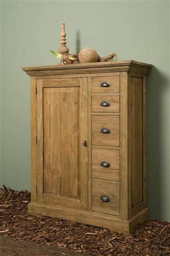 Tower Living spekkast Bologna 100x40x128 cm teak