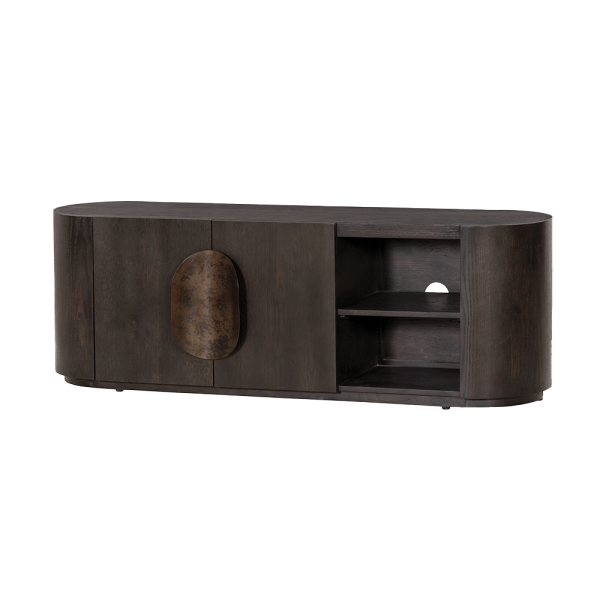 Tower Living tv meubel Allure 150x40x50 cm donkerbruin eiken