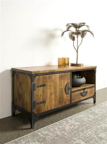 Tower Living tv meubel Basto 120x40x60 cm mangohout