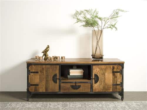 Tower Living tv meubel Basto 150x40x60 cm mangohout