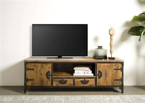 Tower Living tv meubel Basto 180x40x60 cm mangohout