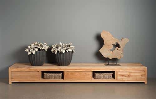 Tower Living tv meubel Corona 300x50x37 cm teak