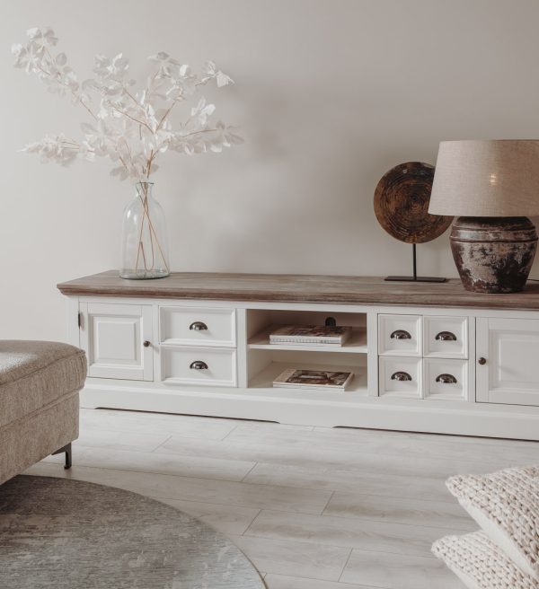 Tower Living tv meubel Fleur 220x50x54 cm grenen