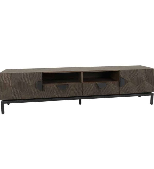 Tower Living tv meubel San Marino 200x40x50 cm eiken