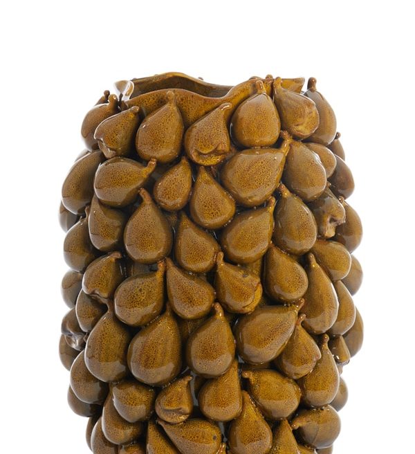 Light & Living vaas 35x33x47 cm Natalia keramiek geel-bruin