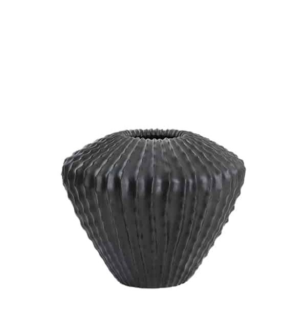 Light & Living vaas Ø55x45 cm Cacti mat zwart