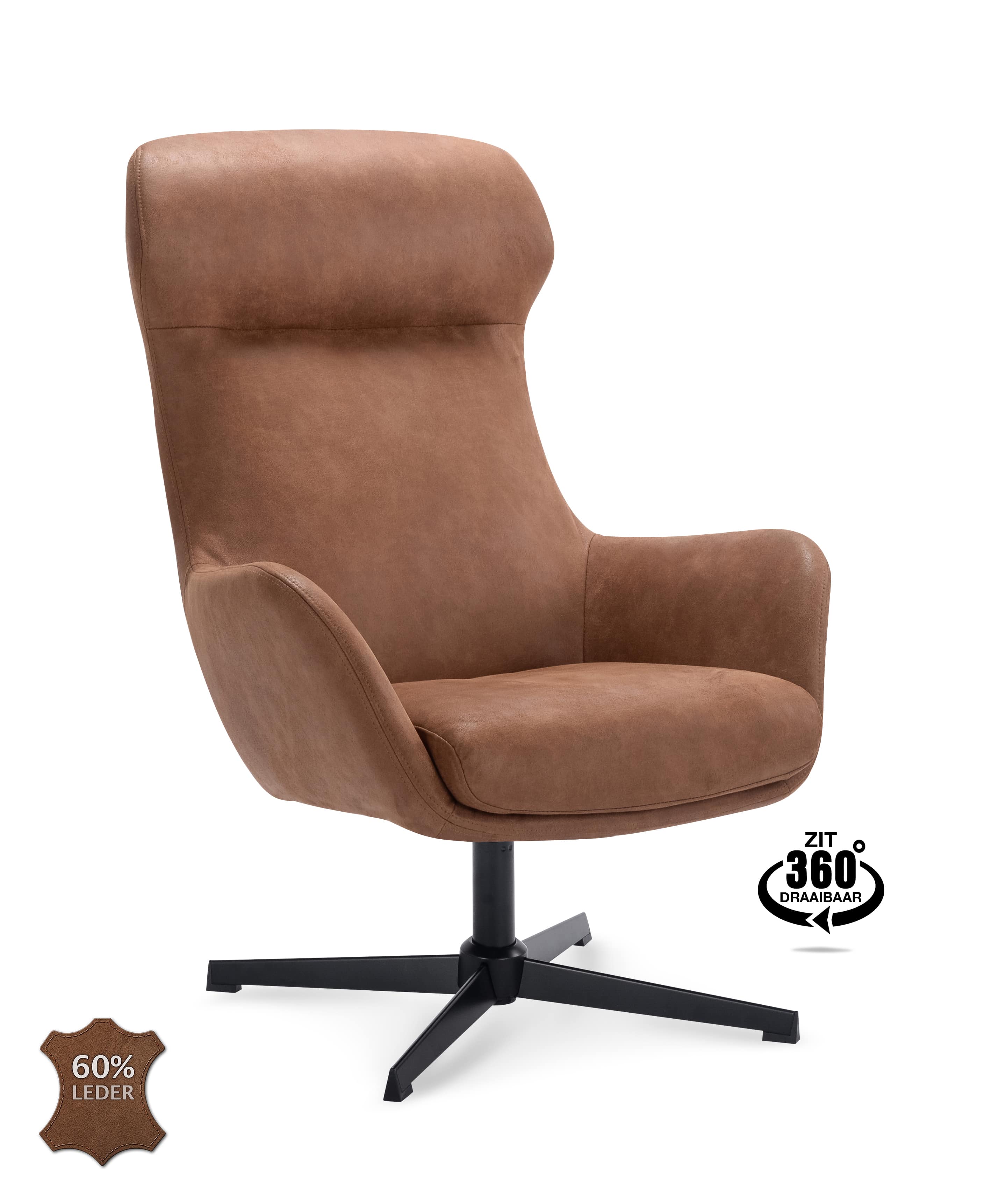 SHOWMODEL Meubelcity fauteuil Vienna Bull Camel 09