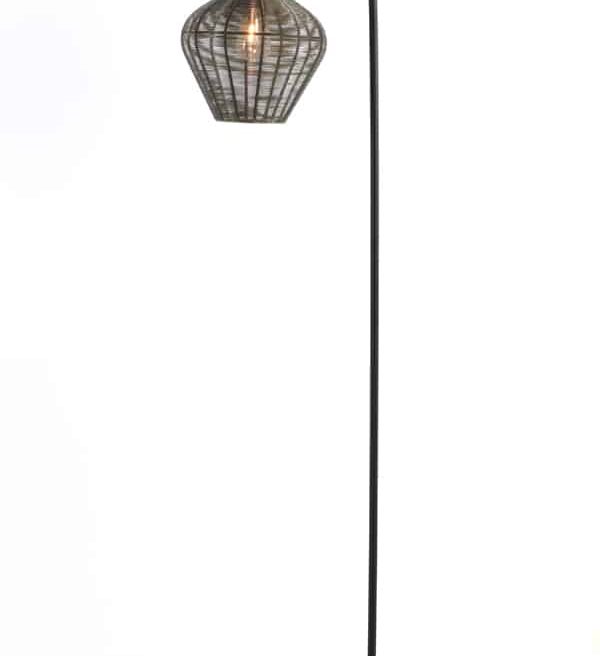 Light & Living vloerlamp 35x30x160 cm Alvaro antiek brons+mat zwart