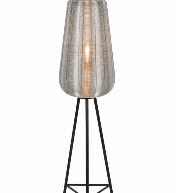Light & Living vloerlamp driepoot Ø37x135 cm Adeta nikkel