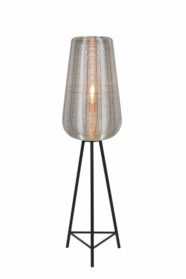 Light & Living vloerlamp driepoot Ø37x135 cm Adeta nikkel