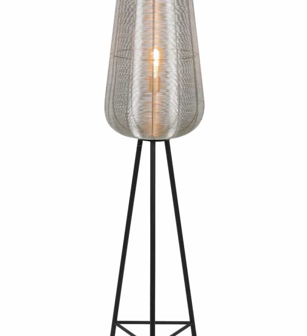 Light & Living vloerlamp driepoot Ø37x147 cm Adeta nikkel