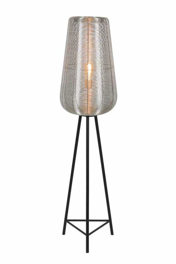 Light & Living vloerlamp driepoot Ø37x147 cm Adeta nikkel
