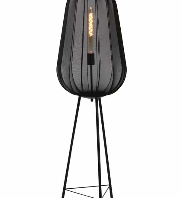 Light & Living vloerlamp driepoot Ø42x132 cm Plumeria zwart