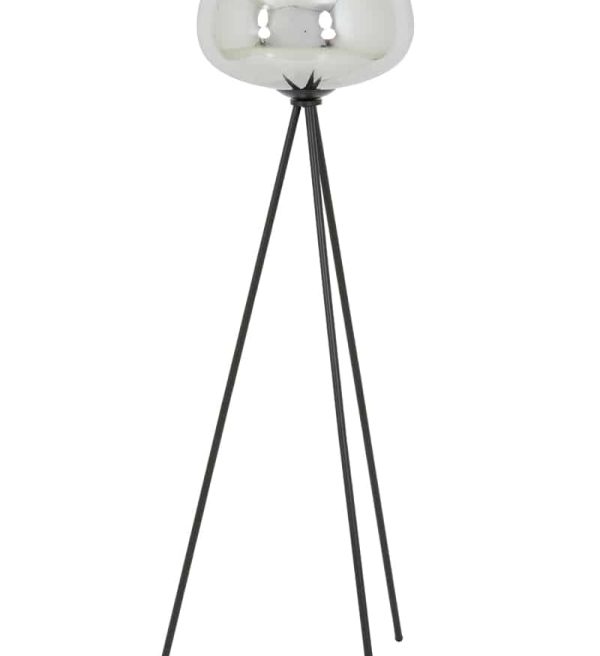 Light & Living vloerlamp driepoot Ø42x146 cm Mayson smoke glas-mat