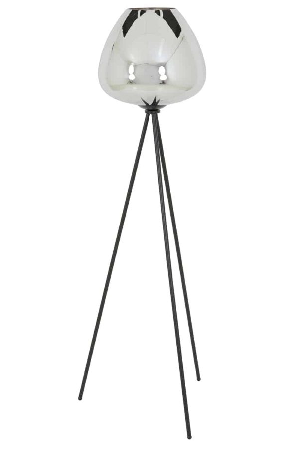 Light & Living vloerlamp driepoot Ø42x146 cm Mayson smoke glas-mat