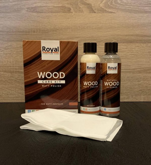 Royal Furniture Care Matt Polish Wood Care Kit voor matgelakte houtsoorten