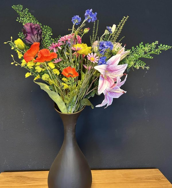 Zijdebloemen boeket 15 takken