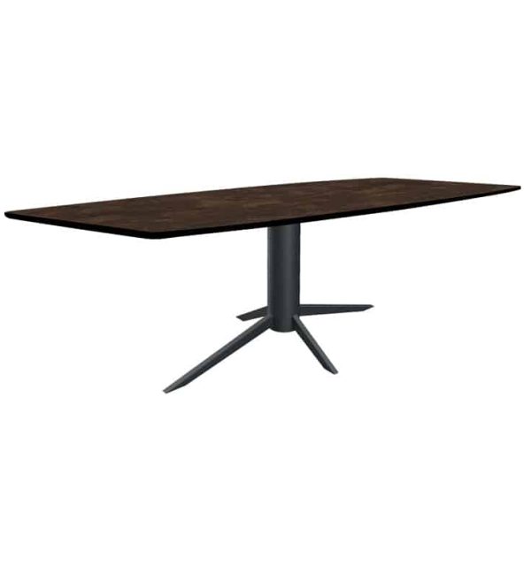 SHOWMODEL van der Drift Eettafel Daan deens ovaal verjongde rand HPL 200 cm