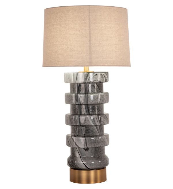 Richmond Interiors tafellamp 43x43x83 cm Jaylee glas