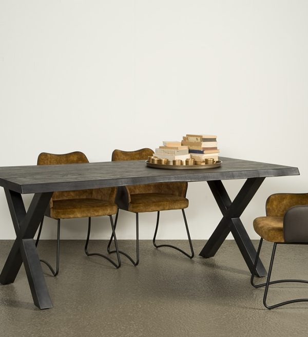 SHOWMODEL Tower Living eettafel Xara 160 cm black acacia