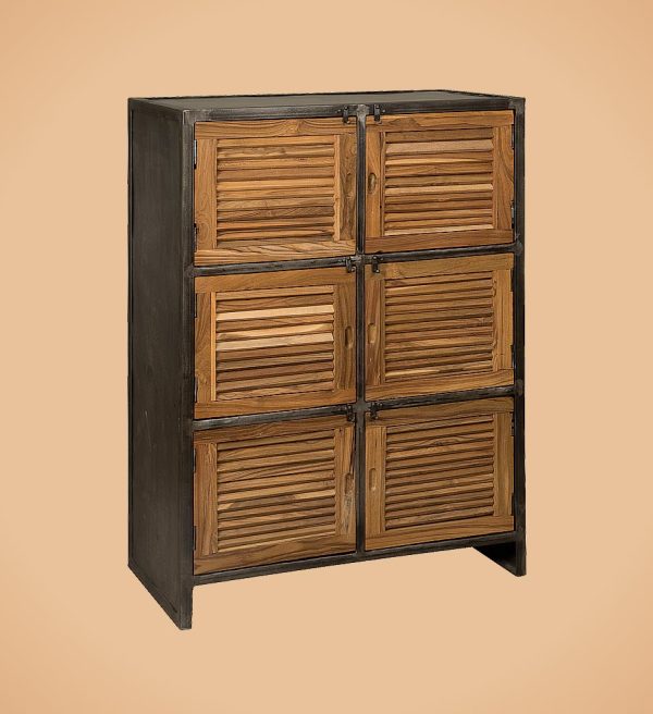 SHOWMODEL opbergkast RENEW HF 0029 teak en metaal