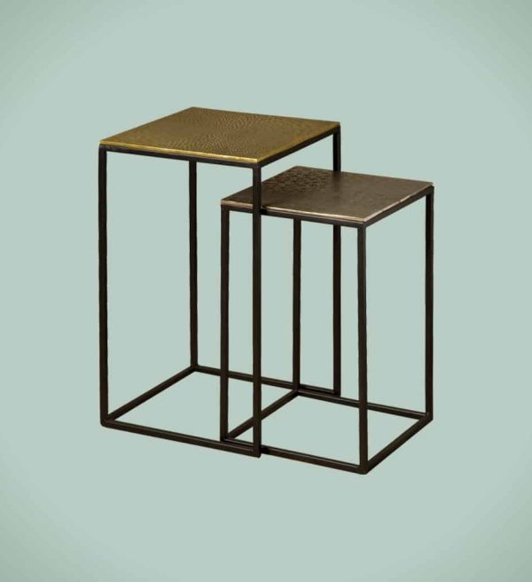 SHOWMODEL Tower Living set van 2 bijzettafel MG 2574 metaal