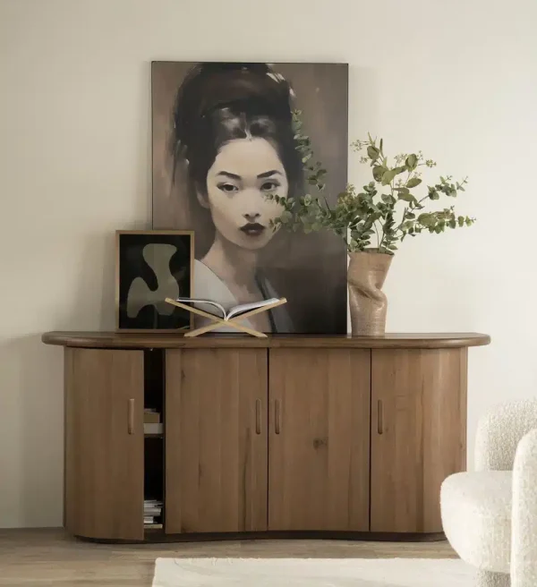 Eleonora dressoir Josh 180x50x80 cm eiken bruin