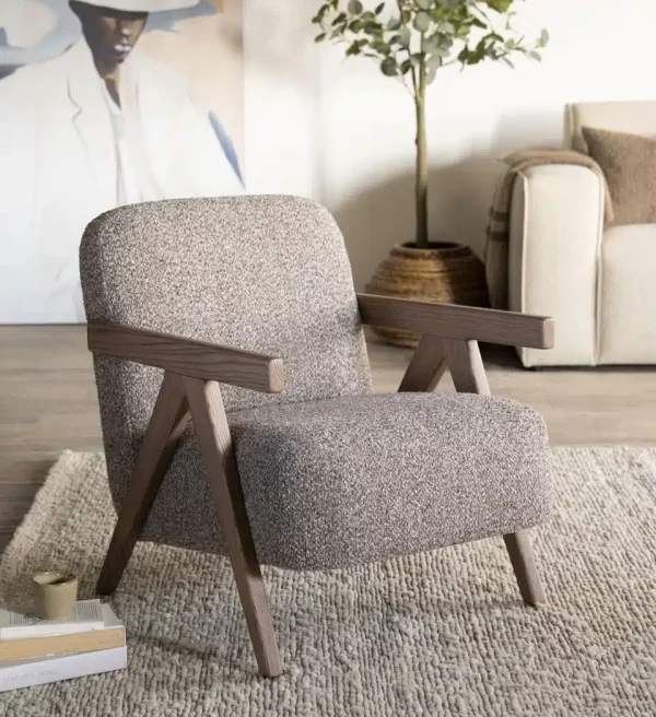 Eleonora fauteuil Francis met arm taupe
