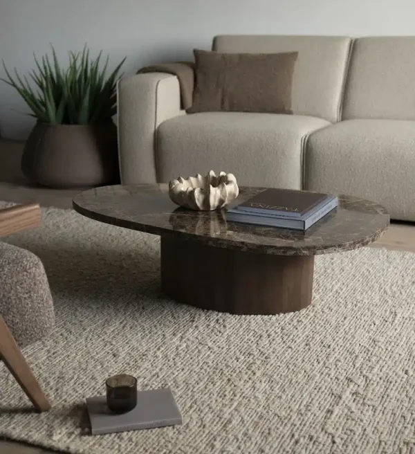 Eleonora salontafel Bradley 120x75x32 cm marmer