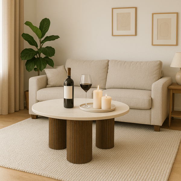 Eleonora salontafel Xavi 90x90x38 cm marmer