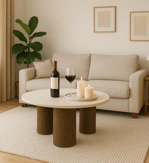 Eleonora salontafel Xavi 90x90x38 cm marmer