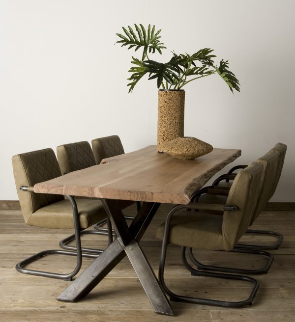 Tower Living eettafel Yunta acacia