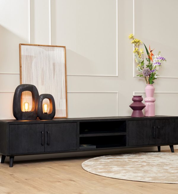 Starfurn Tv meubel Omaha Black | 240 cm