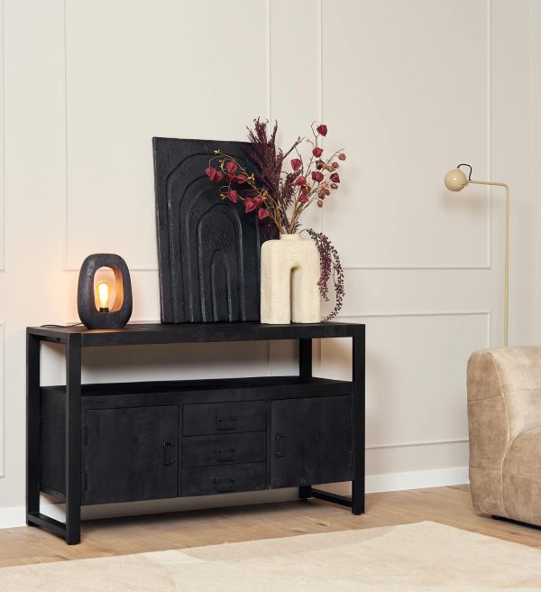 Starfurn Dressoir Boaz Black | 135 cm