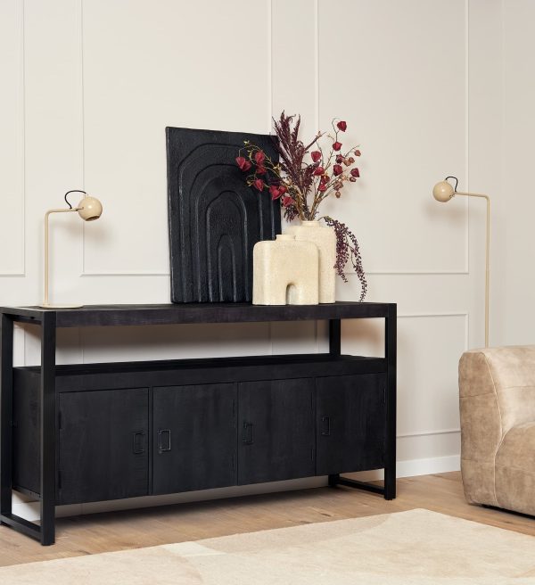 Starfurn Dressoir Boaz Black | 175 cm