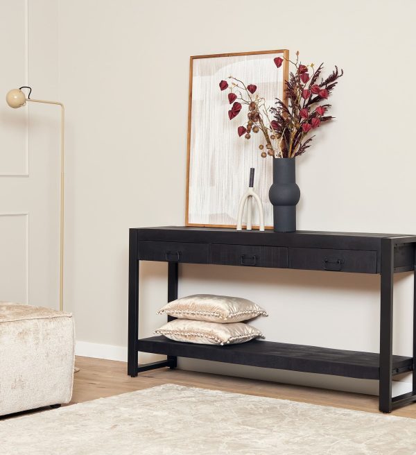 Starfurn Sidetable Boaz Black | 150 cm