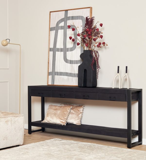 Starfurn Sidetable Boaz Black | 180 cm