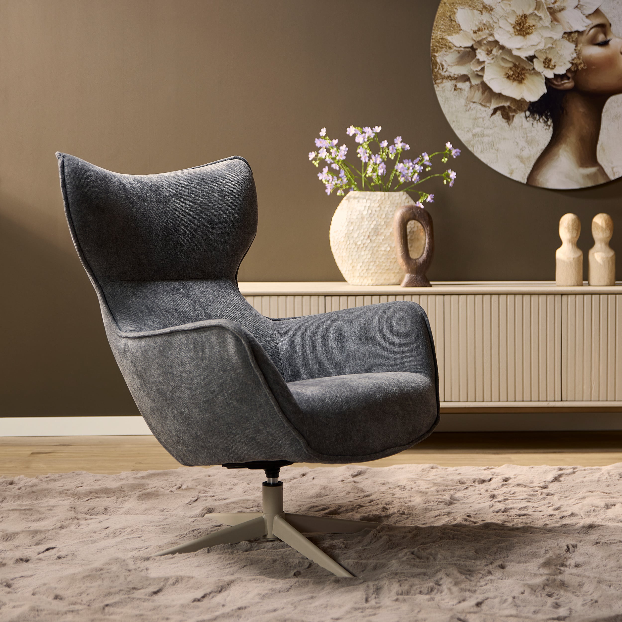 Starfurn Fauteuil Julia | Antraciet