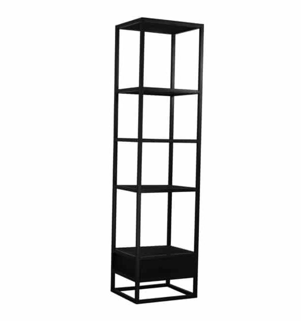 SHOWMODEL boekenkast Bob 1 lade 50x45x200 cm mangohout