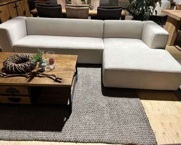 SHOWMODEL Tower Living loungebank Glasgow 2,5 zits-lounge Enjoy 100 Cream